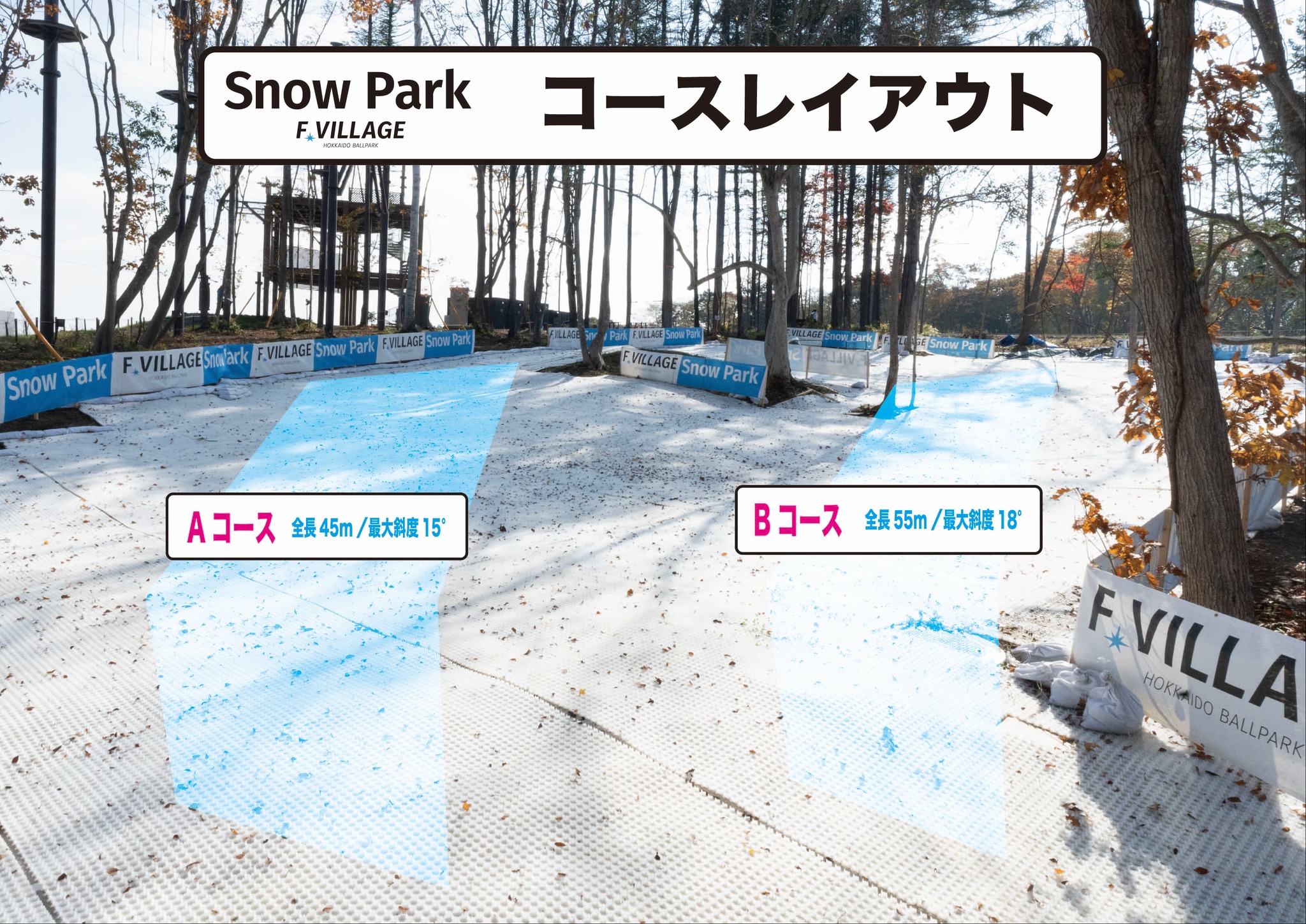 F VILLAGE Snow Park 11月1日OPEN事前情報